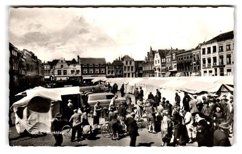 Goes, Marktdag, Verzamelen, Ansichtkaarten | Nederland, Gelopen, Zeeland, 1960 tot 1980, Verzenden