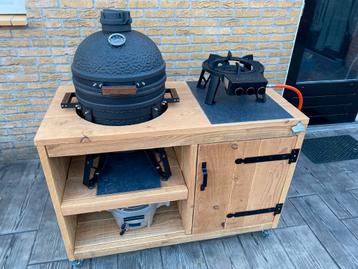 buitenkeuken Egg Kamado Grill bqq steigerhout douglas