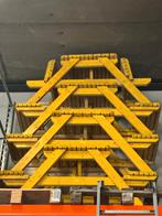 Halve Picknicktafels - 4 STUKS - Geel, Ophalen, Gebruikt, Rechthoekig, Hout