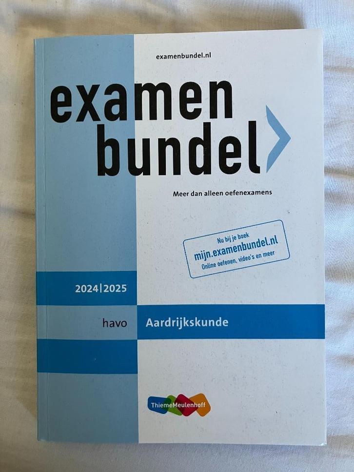 Examenbundel HAVO Aardrijkskunde 2024-2025, Boeken, Schoolboeken, Zo goed als nieuw, Aardrijkskunde, HAVO, Ophalen of Verzenden