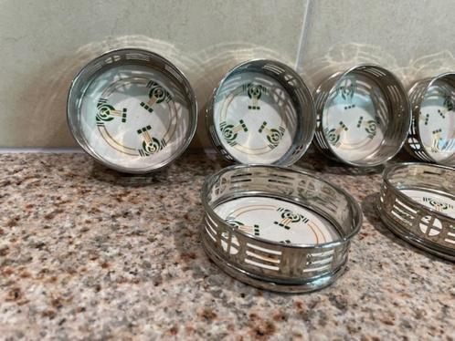 8 onderzetters met Jugendstilmotieven. Circa 1920., Antiek en Kunst, Antiek | Woonaccessoires, Ophalen of Verzenden