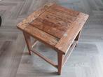 Bijzettafel teak, Ophalen, Vierkant, Minder dan 55 cm, 45 tot 60 cm