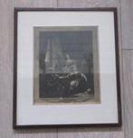 Gravure La toilette. Voyez l'ane sculpt 1774, Ophalen of Verzenden