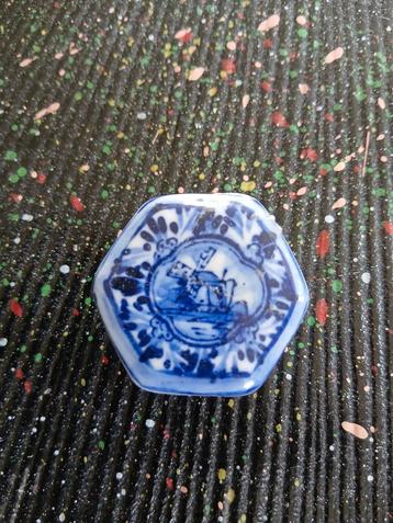 Delfts blauw snuisterijen- /ringenpotje  beschikbaar voor biedingen
