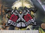 Guns N' Roses vrij  mooie shaped logo patch 51- 9 x 15 cm, Verzenden, Nieuw, Kleding