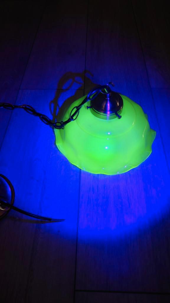Uranium lampenkap beige, Huis en Inrichting, Lampen | Overige, Gebruikt, Ophalen of Verzenden