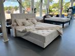 Boxspring Bed compleet alle maten voor €699!, Nieuw, Modern, eigentijds, klassiek, Beige, 180 cm