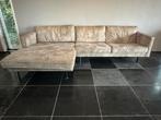 BePureHome Loungebank 'Rodeo' Links, PU, kleur Elephant skin, Ophalen, Gebruikt, Metaal