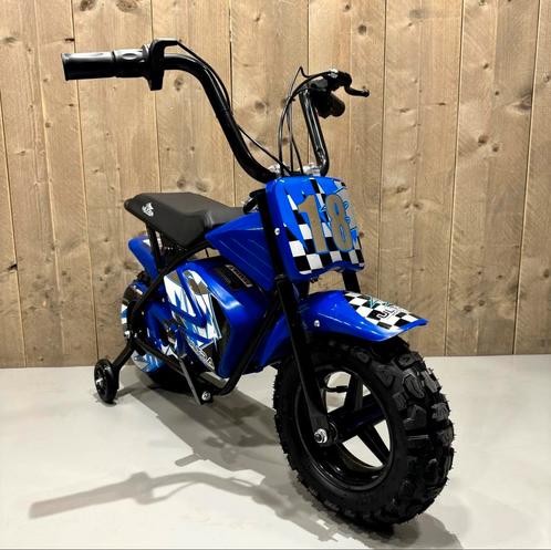 Elektrische Monkey Bike Crossbike Blauw Nieuw + Zijwieltjes, Kinderen en Baby's, Speelgoed | Buiten | Accuvoertuigen, Nieuw, Ophalen of Verzenden