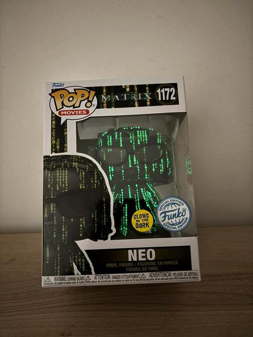 Funko Pop! - The Matrix 4 Neo Coded (Glow in the Dark) #1172, Verzamelen, Poppetjes en Figuurtjes, Nieuw, Ophalen of Verzenden