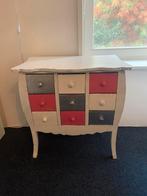 Leuk wit buikkastje met 9 diepe lades, Ophalen, Gebruikt, 50 tot 100 cm, Met lade(s)