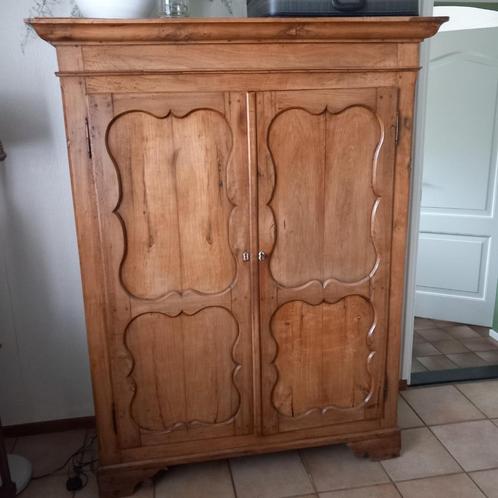 Antieke olmenhouten biedermeier kast, Antiek en Kunst, Antiek | Meubels | Kasten, Ophalen