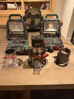 Parkside gereedschap: lamp, tacker, lader, accu's ventilator, Doe-het-zelf en Verbouw, Ophalen of Verzenden, Gebruikt