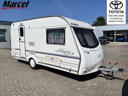 Hylander 410-B Eindkeuken Dorema Luifel 1e Eigenaar, Caravans en Kamperen, Caravans, Bedrijf, 750 - 1000 kg, Overige merken, Koelkast