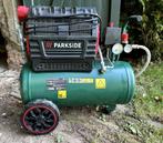 Stille 24 liter compressor - incl. accessoires, Doe-het-zelf en Verbouw, Ophalen, 6 tot 10 bar, Zo goed als nieuw, Minder dan 200 liter/min