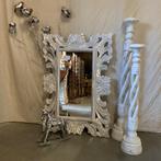 Barok spiegel -houten lijst - zilver - 90 x 60 cm -TTM Wonen, TTM Wonen, Meubels – (Perzische) Tapijten en Woonaccessoires, Taag 63, 2491 CS, Den Haag (Forepark)