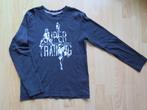 Donkerblauwe longsleeve met plaatje van honkballers, mt 140, Gebruikt, Ophalen of Verzenden, Esprit, Shirt of Longsleeve