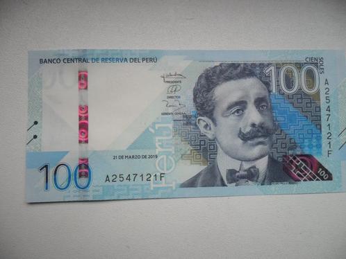 Peru #199 [2019] / 100 soles UNC, Postzegels en Munten, Bankbiljetten | Amerika, Los biljet, Zuid-Amerika, Verzenden