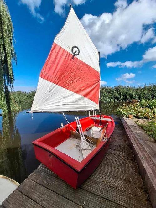 Optimist zeilboot voor de beginnende zeiler, Watersport en Boten, Zeilen en Zeiltoebehoren, Gebruikt, Overige typen, Minder dan 15 m²