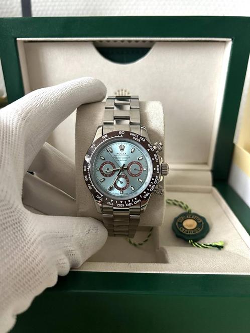 Rolex Daytona Platinum 40MM automatisch, Sieraden, Tassen en Uiterlijk, Horloges | Dames, Nieuw, Polshorloge, Rolex, Staal, Staal