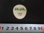 sticker fris drank raak mini spreuk - âh jôh, met je oren, Verzamelen, Ophalen, Zo goed als nieuw
