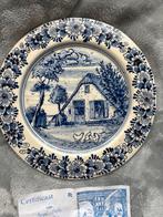Delfts Blauw Bord - Boerderij Voorstelling, Ophalen of Verzenden