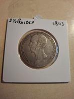 Zilveren Willem II Rijksdaalder 1843 - Zeer Fraai, Zilver, Losse munt, Koning Willem II, Overige waardes