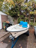 Polyester visboot incl trailer en motoren, Watersport en Boten, Ophalen, Gebruikt, Overige typen