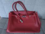 Borse en Pelle lederen handtas donkerrood leer, Sieraden, Tassen en Uiterlijk, Tassen | Damestassen, Ophalen of Verzenden, Zo goed als nieuw