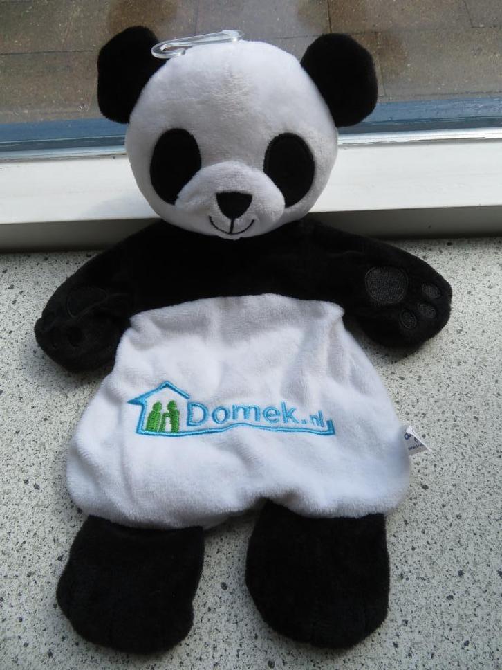Panda pandabeer merk Difrax zacht velours met merknaam, Kinderen en Baby's, Speelgoed | Knuffels en Pluche, Zo goed als nieuw