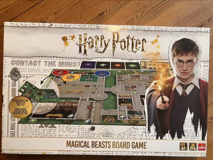 Harry Potter magical beast bordspel, Hobby en Vrije tijd, Gezelschapsspellen | Bordspellen, Zo goed als nieuw, Een of twee spelers
