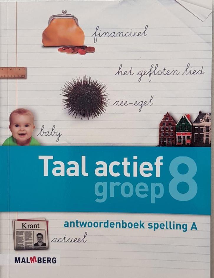 Taal actief -  Antwoordenboek spelling 8A, Boeken, Schoolboeken, Zo goed als nieuw, Nederlands, Overige niveaus, Ophalen of Verzenden
