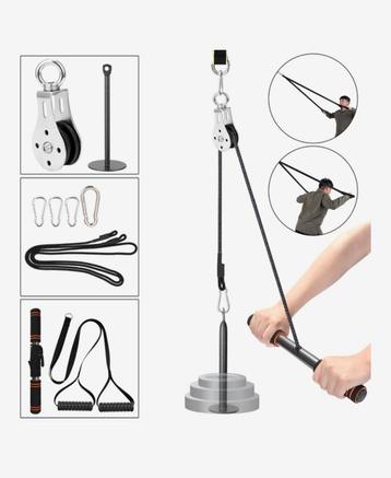 Kabelsysteem Met Triceps Touw – Fitness Kabel GLOEDNIEUW beschikbaar voor biedingen