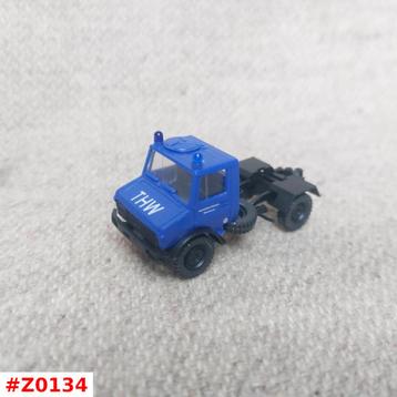 UNIMOG Mercedes-Benz trekker truck THW Kibri 1:87 H0 zgan  beschikbaar voor biedingen