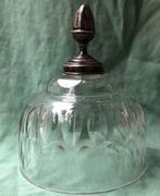 Kleine kaas stolp Kristal met zilveren dop, Antiek en Kunst, Ophalen of Verzenden