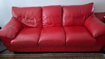 Bankstel leer rood € 50 per bank