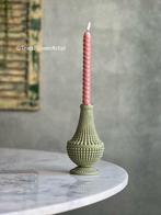 Kandelaar pistache Nieuw, Overige materialen, Triesflowerartist@outlook.com, Kersten, Nieuw