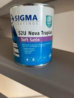 Sigma s2u nova traplak 1 liter RAL 9001, Doe-het-zelf en Verbouw, Verf, Beits en Lak, Ophalen, Wit, Nieuw, Lak