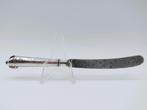 Zilveren mesheft met stalen lemmet, D. Hoep, Hoorn, 1769, Verzenden, Zilver