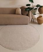 Rond Laagpolig vloerkleed - crème 300 nieuw, Rond, Ophalen of Verzenden, 200 cm of meer, Crème