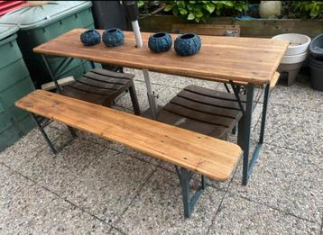 Picknicktafel met twee banken 167 lengte f 47 Hoogte 75 beschikbaar voor biedingen