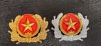 2 NVA petembleem Generaal(goud) en Officier(zilverkleurige), Verzamelen, Ophalen of Verzenden, Landmacht, Nederland, Embleem of Badge