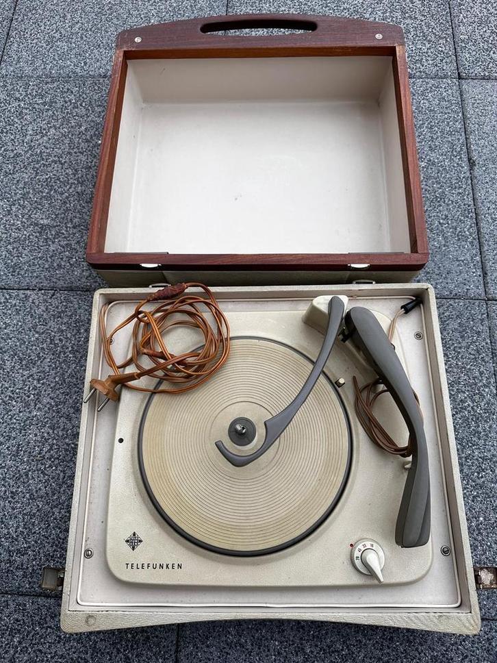 Vintage Telefunken Platenspeler TW 504 de Luxe, Audio, Tv en Foto, Platenspelers, Gebruikt, Platenspeler, Overige merken, Automatisch