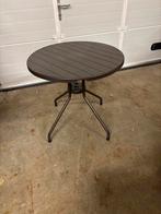 Ronde tuintafel - Kunststof/Metaal - Bruin - Nieuw, Tuin en Terras, Ophalen, Kunststof, Helmond / Someren, Rond