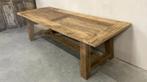 Prachtige unieke eiken A poot tafel 260 cm, Ophalen, Rechthoekig, 200 cm of meer, 50 tot 100 cm