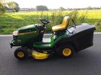 JOHN DEERE zitmaaier (type X155R, 18 pk V-Twin, NIEUWSTAAT!), John Deere, Zo goed als nieuw, Opvangzak, 90 tot 120 cm