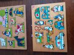 Houten puzzels, Kinderen en Baby's, Speelgoed | Kinderpuzzels, Ophalen of Verzenden, Zo goed als nieuw