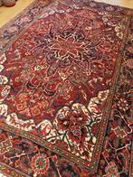 Vintage handgeknoopt perzisch tapijt heriz 337x225, Huis en Inrichting, 200 cm of meer, 200 cm of meer, Gebruikt, Rechthoekig