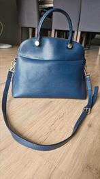 Furla piper handtas donkerblauw, Ophalen of Verzenden, Zo goed als nieuw, Blauw, Handtas