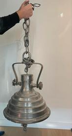 Industriële hanglamp metaal/glas (scheepslamp), Ophalen, Gebruikt, Glas, Minder dan 50 cm